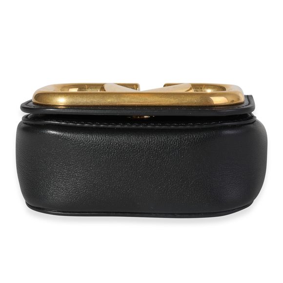 Valentino Black Leather Supervee Micro Crossbody - Picture 5 of 8